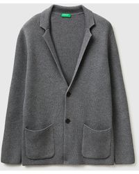 Benetton - Benetton, Knit Blazer - Lyst