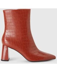 Benetton - Benetton, Botines Con Estampado De Coco, Talla, Rojo, Mujer - Lyst