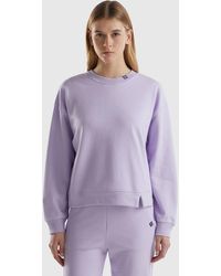 Benetton - Pullover Sweatshirt In Cotton Blend - Lyst