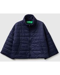Benetton - Benetton, Lightweight Padded Jacket With 3/4 Sleeves - Lyst