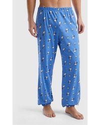 Benetton - Snoopy ©peanuts Trousers - Lyst