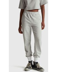 Benetton - Benetton, Pantalones Deportivos De Corte Regular De Stranger Things, Talla, Gris Claro, Mujer - Lyst