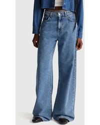 Benetton - Benetton, Wide-Fit Jeans - Lyst