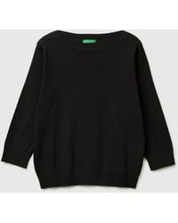 Benetton - Benetton, Sweater With Boat Neck - Lyst