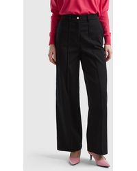 Benetton - Trousers With Wide Leg - Lyst