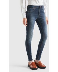 Benetton - Jeans Push Up Skinny Fit - Lyst