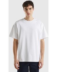 Benetton - Oversized T-shirt In Organic Cotton - Lyst