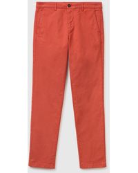 Benetton - Benetton, Slim Fit Cotton Chinos - Lyst
