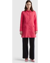 Benetton - Duster Coat In Pure Cotton - Lyst