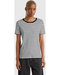 Benetton - Benetton, Crew Neck Striped T-Shirt - Lyst