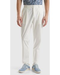 Benetton - Chino Coupe Carrot - Lyst