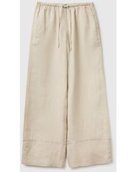 Benetton - Benetton, 100% Linen Cuffed Trousers - Lyst