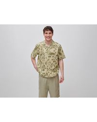 Benetton - Benetton, Printed Linen Blend Shirt - Lyst