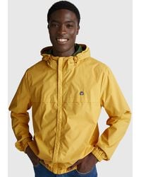 Benetton - Benetton, Jacke „Rain Defender“ Mit Kapuze, Größe, Senfgelb, Herren - Lyst