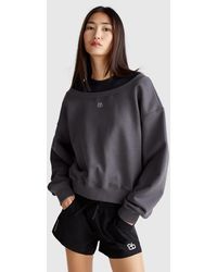 Benetton - Benetton, Sweatshirt With Boat Neck - Lyst