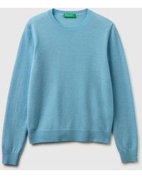 Benetton - Benetton, Powder Crew Neck Sweater - Lyst