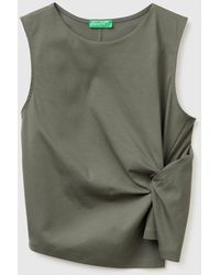 Benetton - Benetton, Top With Knot - Lyst