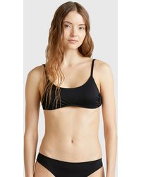 Benetton - Benetton, Soutien-Gorge De Maillot De Bain Econyl, Noir, Femme - Lyst