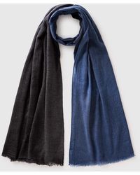 Benetton - Benetton, Two-Tone Scarf - Lyst
