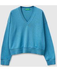 Benetton - Benetton, V-Neck Sweater - Lyst