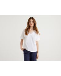 لنفعلها معاناة قط t shirt benetton donna - theincidentalsmusic.com