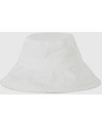 Benetton - White Bucket-style Hat - Lyst
