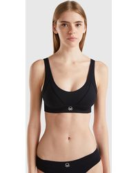 Benetton - Triangle Bra In Recycled Nylon Blend - Lyst