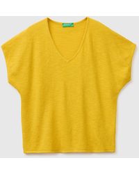 Benetton - Benetton, V-Neck Sweater - Lyst