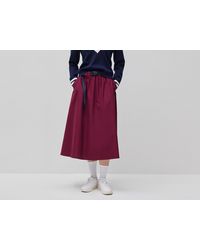 Benetton - Benetton, Midi Skirt With Hook Waist - Lyst