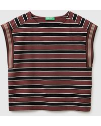 Benetton - Benetton, Striped Sleeveless T-Shirt - Lyst