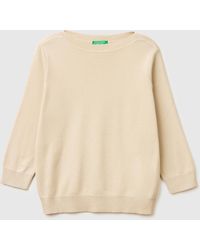 Benetton - Benetton, Sweater With Boat Neck - Lyst