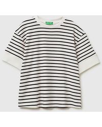 Benetton - Benetton, Striped Short-Sleeved T-Shirt - Lyst