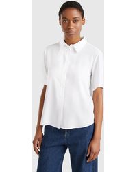 Benetton - Benetton, 3/4 Sleeve Shirt - Lyst