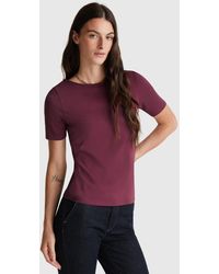 Benetton - Benetton, T-Shirt Réversible Coupe Slim, Femme - Lyst