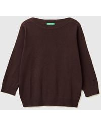 Benetton - Benetton, Sweater With Boat Neck - Lyst
