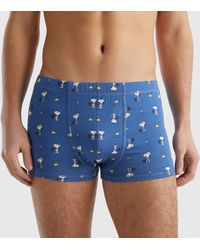 Benetton - Snoopy ©peanuts Boxers - Lyst