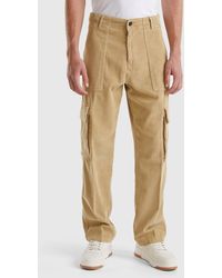 Benetton - Benetton, Corduroy Cargo Trousers - Lyst