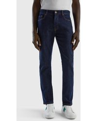 Benetton - Slim Fit-jeans Mit Fünf Taschen - Lyst
