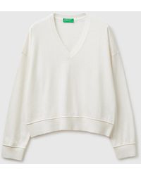 Benetton - Benetton, V-Neck Sweater - Lyst