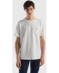 Benetton - T-shirt Basica 100% Cotone Bio - Lyst