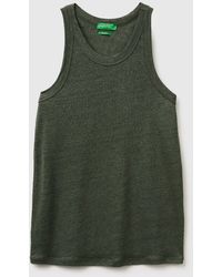 Benetton - Benetton, Pure Linen Tank Top - Lyst