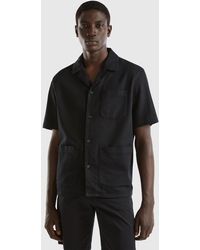 Benetton - Shirt In Modal® And Cotton Blend - Lyst