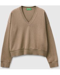 Benetton - Benetton, V-Neck Sweater - Lyst