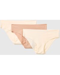 Benetton - Benetton, Three Seamless Briefs - Lyst