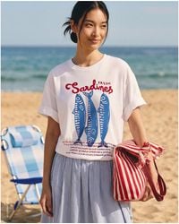 Benetton - Benetton, Oversized T-Shirt With Print - Lyst