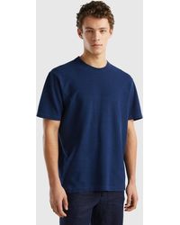 Benetton - Regular Fit T-shirt In 100% Cotton - Lyst