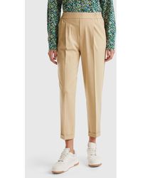 Benetton - Benetton, Trousers With Cuff - Lyst