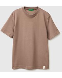 Benetton - Benetton, Regular Fit Crew Neck T-Shirt - Lyst