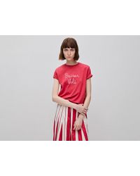 Benetton - Benetton, T-Shirt With Embroidered Writing - Lyst