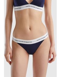 Benetton - Low-rise Underwear In Organic Cotton - Lyst